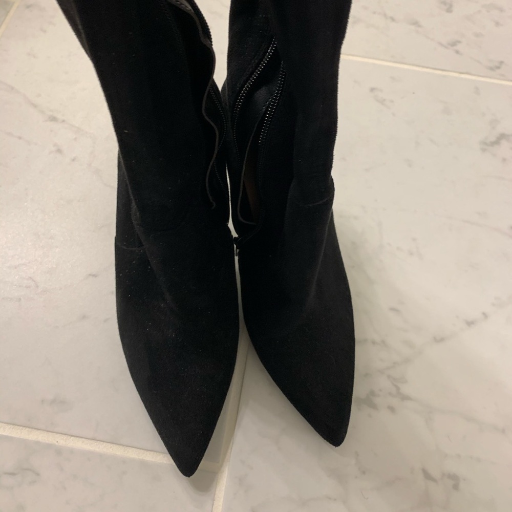 ALDO black suede over the knee boots